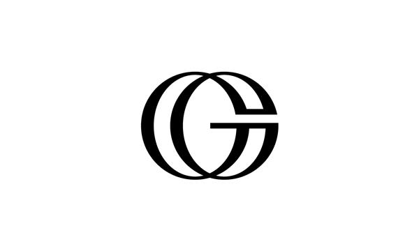 حرف اولیه G پیوند پیوند الهام طراحی لوگو