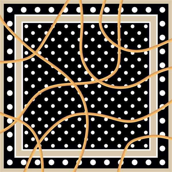 الگوی روسری نقطه پولکا انتزاعی پچ تصویر برای چاپ پارچه طراحی پارچه