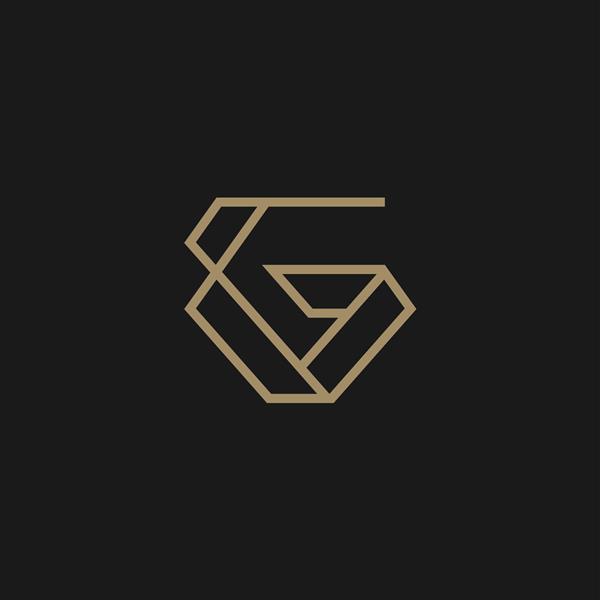 طراحی لوگو هنری خط لوکس حرف G الگوی آیکون وکتور طراحی لوگوی مدرن Letter G تصویر برداری وکتور