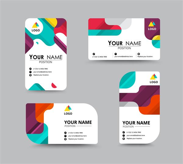 طراحی قالب کارت تبریک تجاری معرفی کارت شامل موقعیت متن نمونه است طراحی تصویر برداری