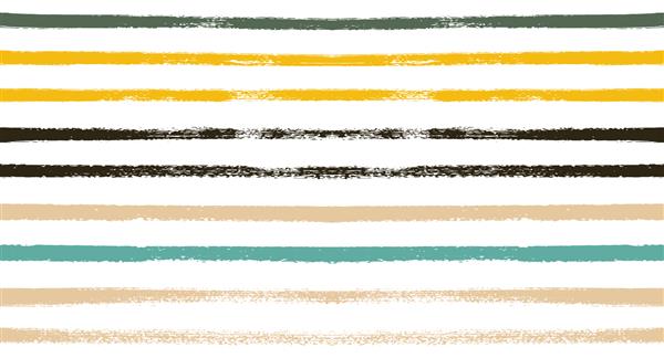 الگوی تابستانی وکتور نوارهای راه راه ملوان آبرنگ یکپارچهسازی با سیستمعامل خطوط گرافیتی خلاقانه نقاشی شده با دست طرح راه راه قدیمی نساجی طرح‌های پارچه‌ای شیک و مد روز مدل افقی بدون درز تی‌شرت