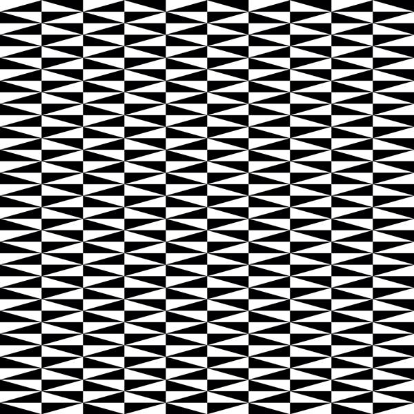 الگوی برداری هندسی با عناصر مثلثی زیورآلات انتزاعی سیاه و سفید بدون درز برای کاغذ دیواری و پس زمینه