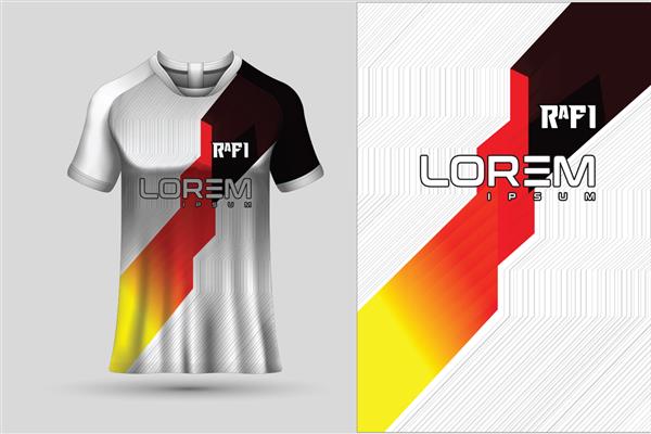 طراحی تیشرت ورزشی برای مسابقه پیراهن دوچرخه سواری فوتبال بازی