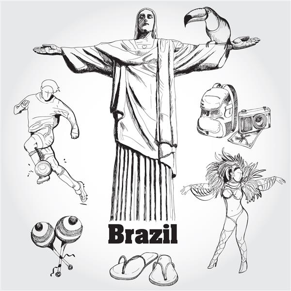 ست برزیلی طراحی شده با دست