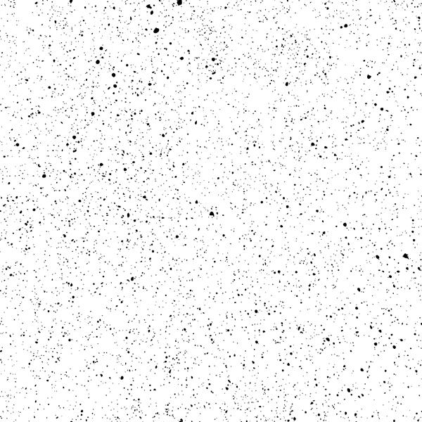 الگوی نقطه پولکا انتزاعی بدون درز نقاط چکه ای با دست کشیده شده سیاه و سفید جدا شده در پس زمینه سفید بافت سنگ لکه جوهر دانه پاشش رنگ اثر اسپری وکتور تصویر پاشیده شده گرانج
