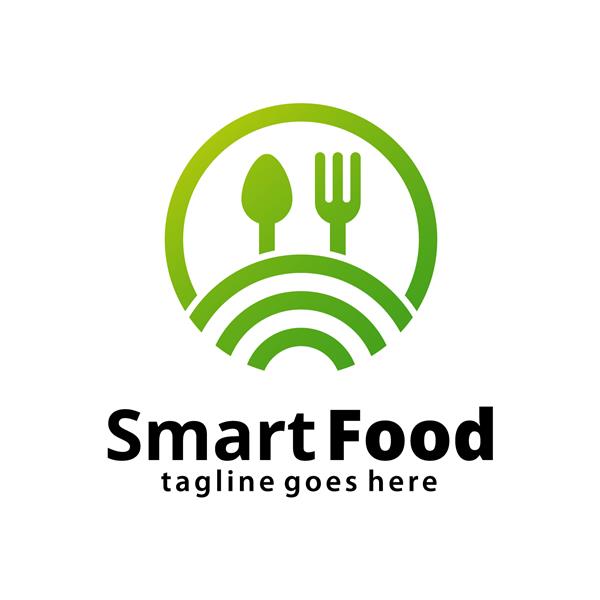 الگوی طراحی لوگوی غذای هوشمند