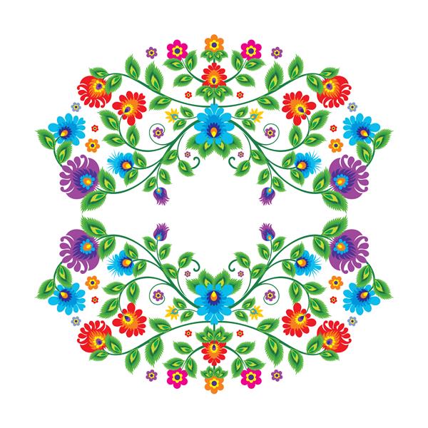 گل مکزیک الگو و عناصر وکتور با طرح دایره مناسب برای کارت تبریک دعوت عروسی یا مهمانی و طرح های دیگر مد روز ساده و شیک