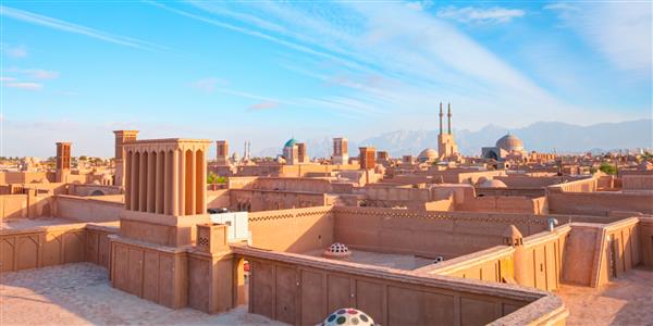 شهر تاریخی یزد با بادگیرهای معروف - یزد ایران