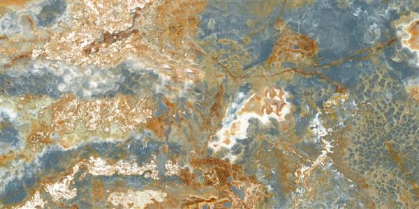 بافت سنگ مرمر رنگ آبی با براقیت بالا با طراحی سطح گرانیت با وضوح بالا برای پس‌زمینه سنگ مرمر اسلب ایتالیایی از کاشی‌های دیواری سرامیکی و کاشی‌های کف استفاده می‌شود