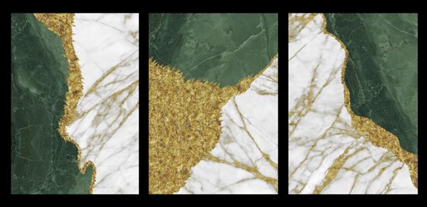 کاغذ دیواری انتزاعی سه بعدی مرمر برای دکور دیوار ژئود رزین بوم و هنر انتزاعی هنر کاربردی مانند نقاشی ژئود آبرنگ پس زمینه طلایی سفید و سبز