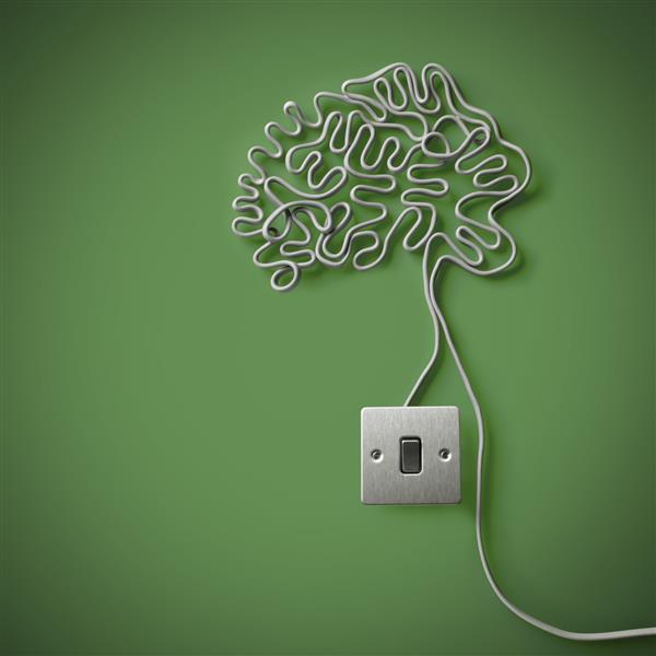 مغز انسان از کابل برق با کلید چراغ ساخته شده است
