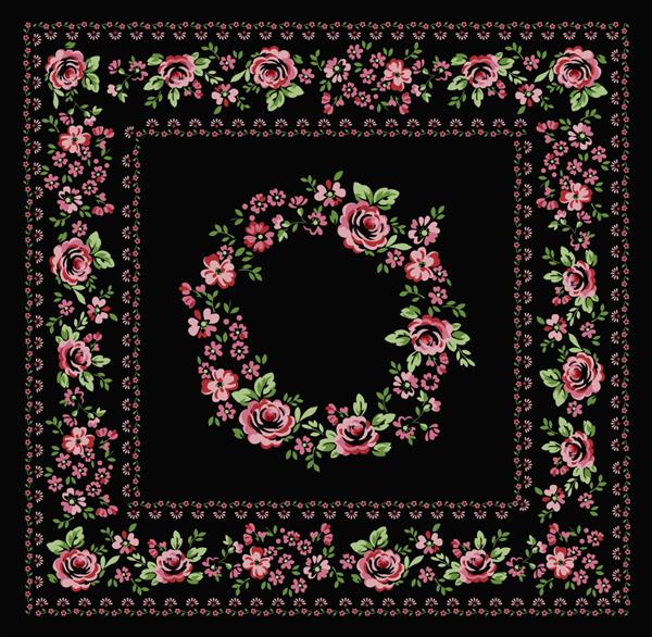 الگوی گل روسری ابریشمی گلبرای پارچه کاغذ دیواری پرکننده الگو روکش رویه چاپ بسته بندی هدیه اسکرپ بوک دکوپگ
