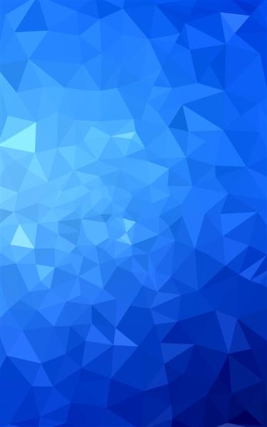 تصویر چند ضلعی آبی که از مثلث تشکیل شده است پس زمینه هندسی به سبک اوریگامی با گرادیان طراحی مثلثی برای کسب و کار شما
