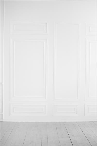 نقش برجسته طرح دیوار سفید لوکس با گچ بری عنصر روکوکو عناصر زیور آلات نیم تنه برای استفاده به عنوان بافت یا پس زمینه