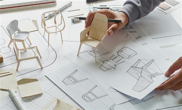 طراح طراحی طراحی طراحی طرح توسعه محصول طرح صندلی پیش نویس صندلی صندلی Wingback تولید نمونه اولیه مبلمان داخلی تولید مفهوم استودیو طراح 