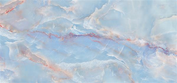 بافت سنگ مرمر کریستال رنگارنگ اونیکس با رنگ‌های یخی پس‌زمینه سنگ کوارتز آبرنگ صیقلی می‌تواند برای دکوراسیون داخلی و خارجی خانه و سطح کاشی و سرامیک استفاده شود