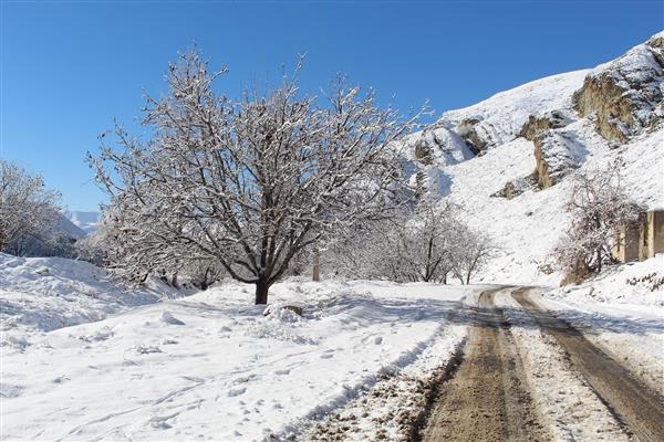 جاده ی برفی روستای اوچونک