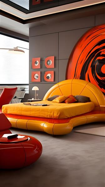 طراحی تخت خواب با الهام از طرح خودروی فراری