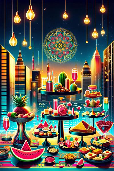 پوسترهای ایرانی مناسب شب یلدا با استایل ها و سایزهای مختلف