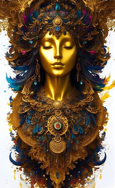 مجسمه زن طلایی نماد زیبایی و ثروت