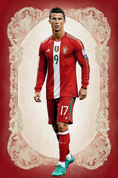 تابلو دکوراتیو کریستیانو رونالدو، بهترین بازیکن جهان