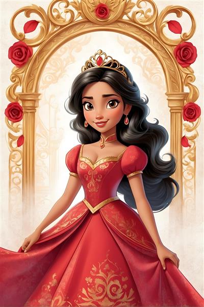 پوستر کارتونی زیبا و جذاب النا پرنسس آوالور