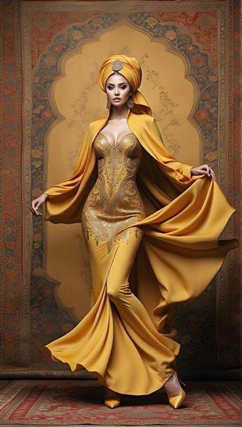 فرش ایرانی، نمادی از فرهنگ و زیبایی در رقص دختر