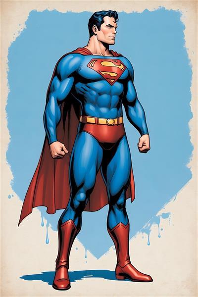 سوپرمن پوستر دیواری ابرقهرمانی با طراحی زیبا و منحصر به فرد