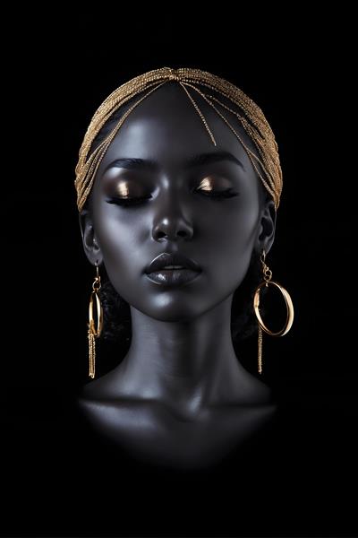 ایده های خلاقانه برای آرایش و جواهرات در زن سیاه پوست