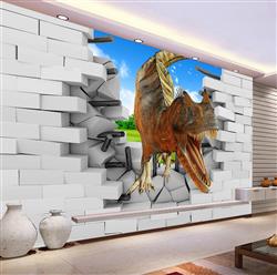 تصویر 3 از گالری عکس پوستر دیواری سه بعدی دایناسور