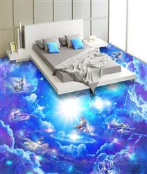 تصویر 2 از گالری عکس پوستر دیواری سه بعدی فرشتگان فضایی