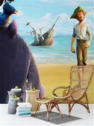 تصویر 4 از گالری عکس نقاشی رابینسون کروزوئه کنار دریا