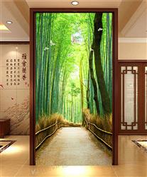 تصویر 2 از گالری عکس پوستر دیواری سه بعدی راهروی بامبو