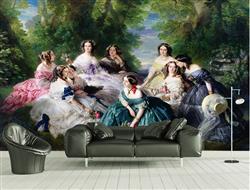 تصویر 3 از گالری عکس ملکه و زنان اشراف زاده زیبا در باغ اثر فرانتس زاور وینترهالتر