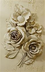 تصویر 1 از گالری عکس گلهای حکاکی دیوار سه بعدی روشن