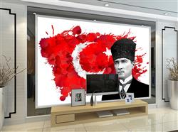 تصویر 4 از گالری عکس مصطفی کمال آتاترک پدر ترکیه مدرن پوستر دیواری پرچم