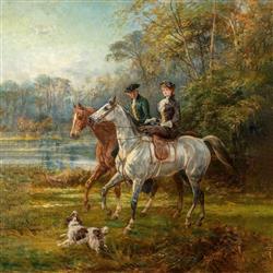 تصویر 1 از گالری عکس زوج جوان در حال اسب سواری