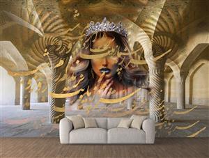 تصویر 2 از گالری عکس گنبد دختر زیبا عروس زیبا عمارت ستون تاج هنر دیجیتال اثر سامان رئوفی 