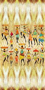 تصویر 1 از گالری عکس رقصنده های آفریقایی روی پرده شگفت انگیز