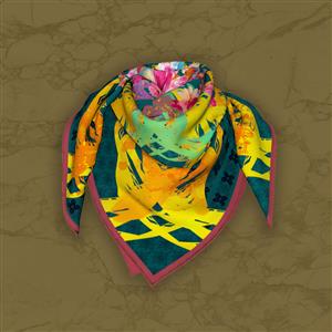 تصویر 5 از گالری عکس روسری رنگارنگ جذاب با گل های زیبا