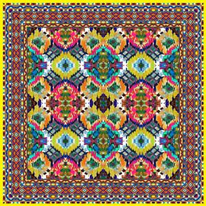 تصویر 1 از گالری عکس روسری با طرح رنگارنگ فرش