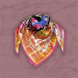 تصویر 5 از گالری عکس روسری صورتی رنگ لوئی ویتون