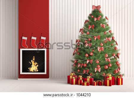 کریسمس درخت شاه درخت در اتاق با فضای داخل شومینه 3D رندر عکس با ...کریسمس درخت شاه درخت در اتاق با فضای داخل شومینه 3D رندر