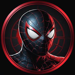 تصویر آواتار مایلز مورالس سیاه برای پروفایل یا چاپ روی محصولات تیره