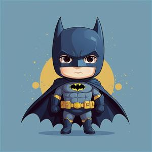 عکس بتمن فانتزی با نماد دایره زرد در پشت