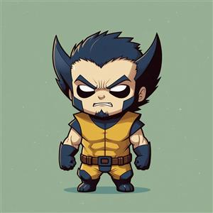 تصویر وولورین بدون ماسک با موهای نامرتب و خشمگین