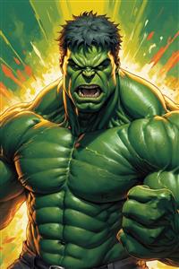 عکس چهره هالک خشمگین با انرژی زیاد