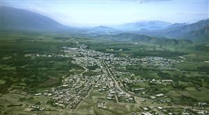 عکس هوایی از دشت‌های سرسبز و روستاهای شمال ایران برای پوستر دیواری پذیرایی و پشت تلویزیون