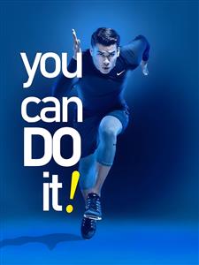 طرح گرافیکی انگیزشی You Can Do It ویژه دکوراسیون اتاق نوجوان، باشگاه بدنسازی و محیط های کاری