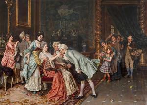 طرح هنری ابراز عشق کلاسیک در فضای داخلی لوکس ایده آل برای تابلوهای دکوراتیو و پوستر دیواری پذیرایی